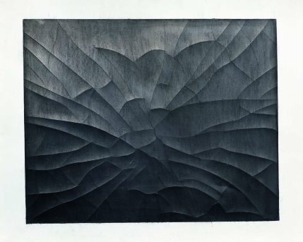 נייר שבור, גרפיט וחתכים על נייר, 50-40