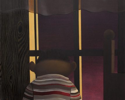 עיניים בגב, 2020, שמן ואקריליק על בד, 66x76 סמ - Eyes Without a Face copy