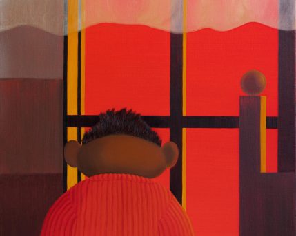 שמש חצות, 2020, שמן ואקריליק על בד, 66x76 סמ - Midnight Sun copy